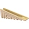 Ekena Millwork 5"W x 30"D x 10"H Thin Landon Rough Cedar Woodgrain TimberThane Corbel, Primed Tan CORUR05X30X10LANRCPR - alternate 3